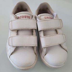 LACOSTE BABY SHOES PINK SIZE 7